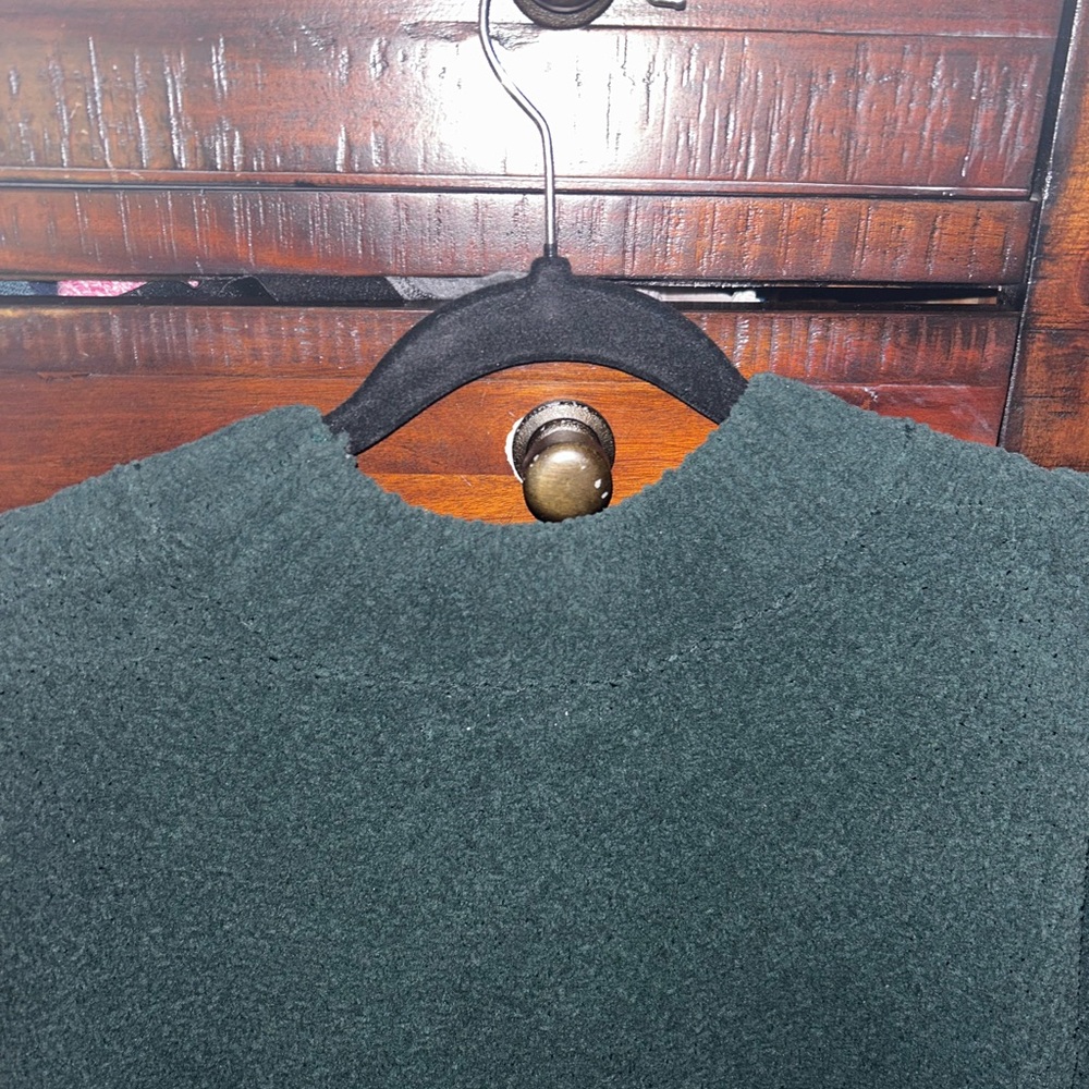 Primark Women's Dark Green Crewneck Sweater